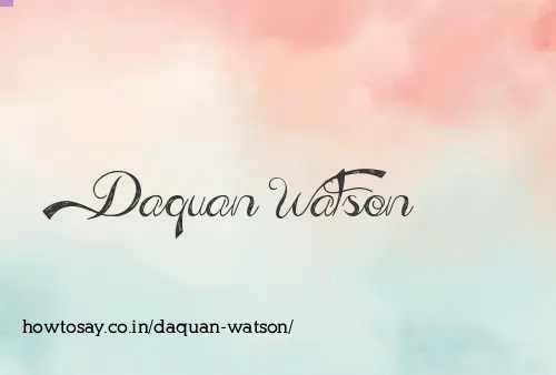 Daquan Watson