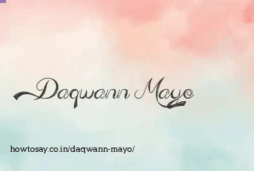 Daqwann Mayo