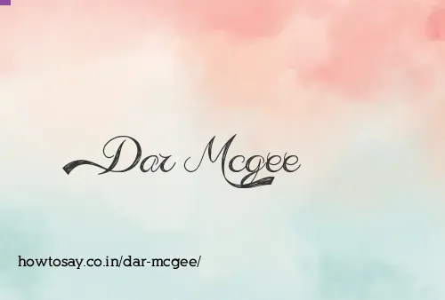 Dar Mcgee