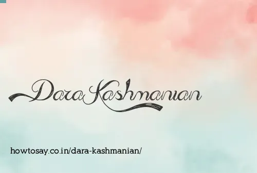 Dara Kashmanian