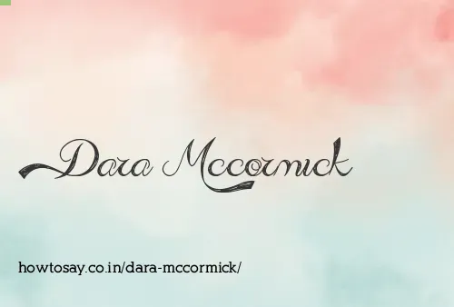 Dara Mccormick