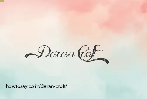 Daran Croft