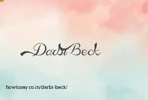 Darbi Beck