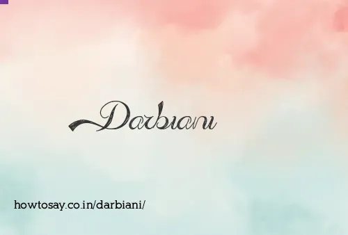 Darbiani