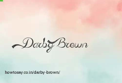 Darby Brown