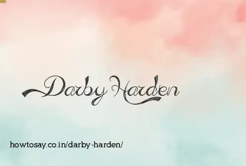 Darby Harden