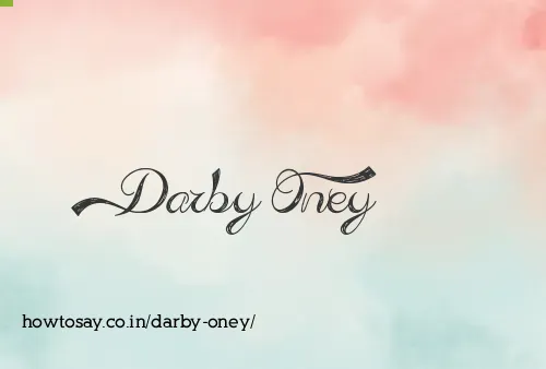 Darby Oney