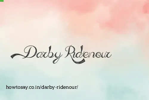 Darby Ridenour
