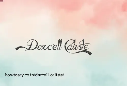 Darcell Caliste