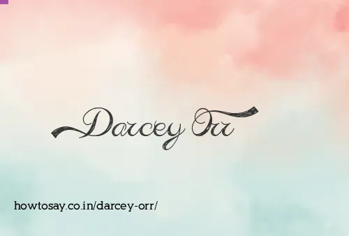Darcey Orr