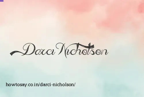 Darci Nicholson