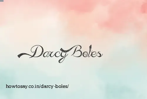 Darcy Boles