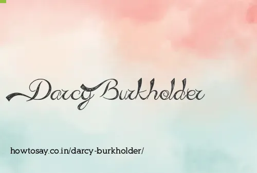 Darcy Burkholder