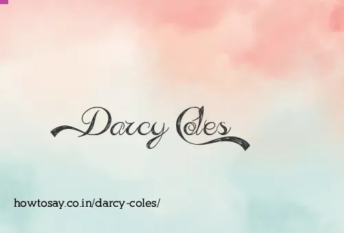 Darcy Coles