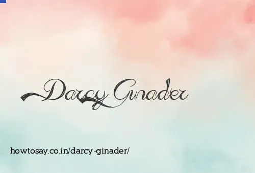 Darcy Ginader