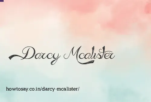 Darcy Mcalister