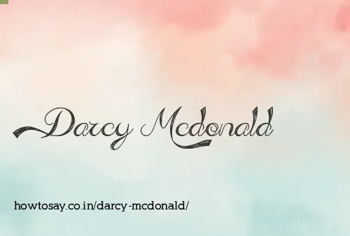Darcy Mcdonald