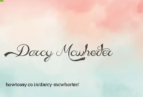 Darcy Mcwhorter