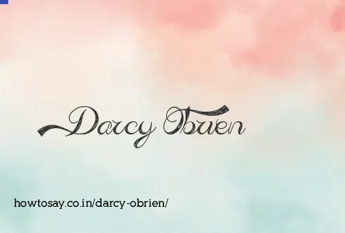 Darcy Obrien