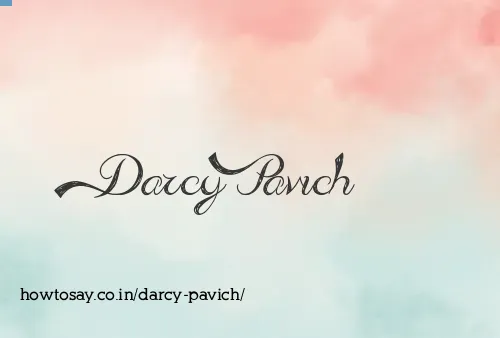 Darcy Pavich