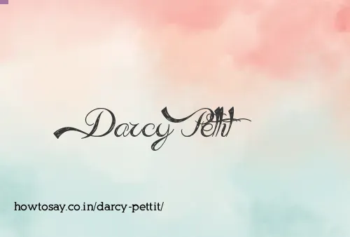 Darcy Pettit