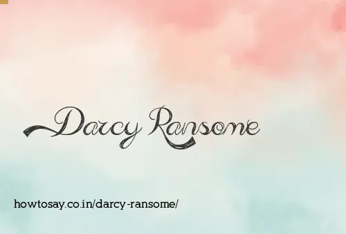 Darcy Ransome