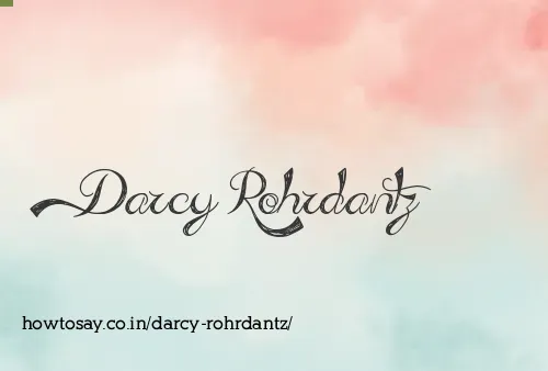 Darcy Rohrdantz