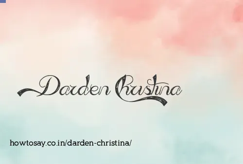 Darden Christina