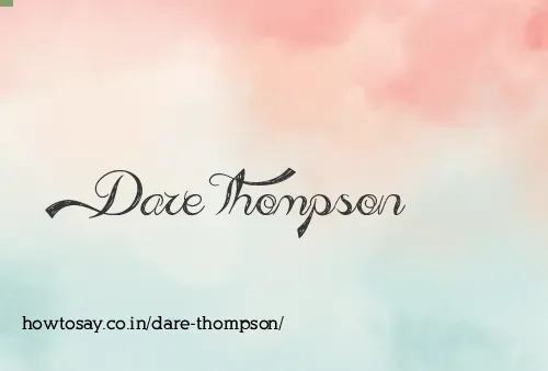 Dare Thompson