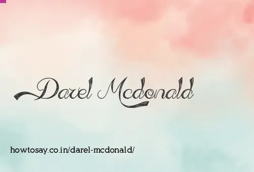 Darel Mcdonald
