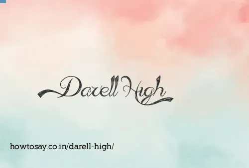 Darell High