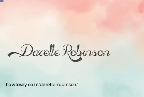 Darelle Robinson