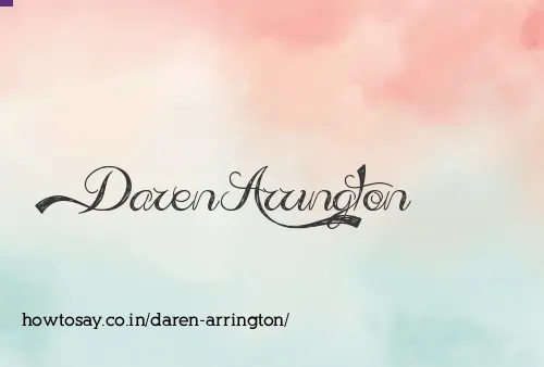 Daren Arrington