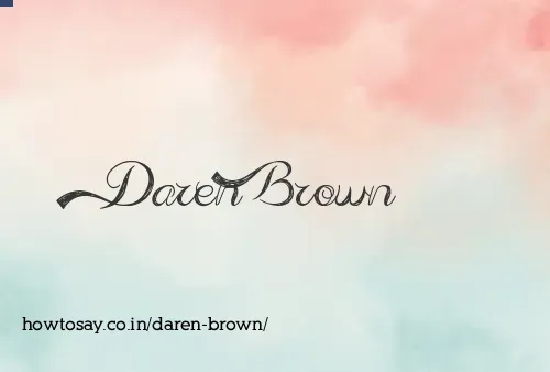 Daren Brown