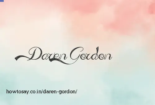 Daren Gordon