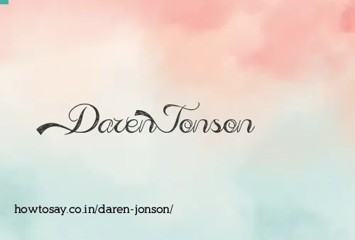 Daren Jonson