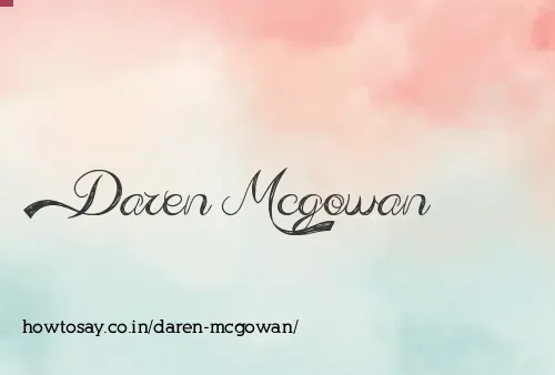 Daren Mcgowan