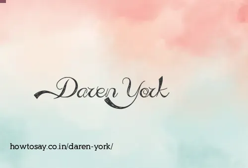 Daren York