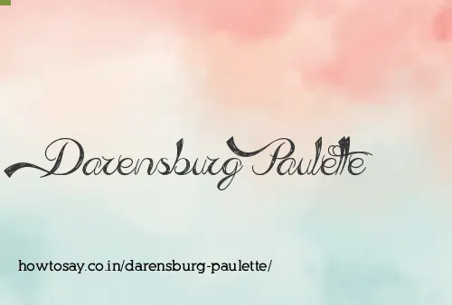 Darensburg Paulette