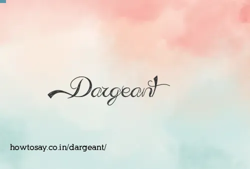 Dargeant