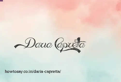 Daria Capretta