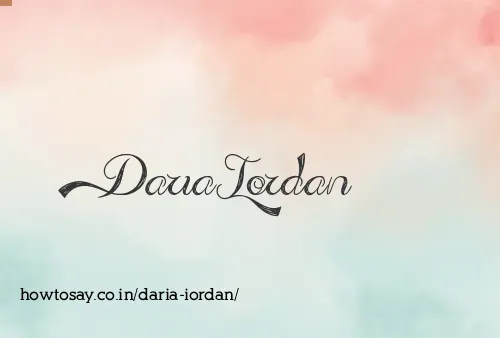 Daria Iordan