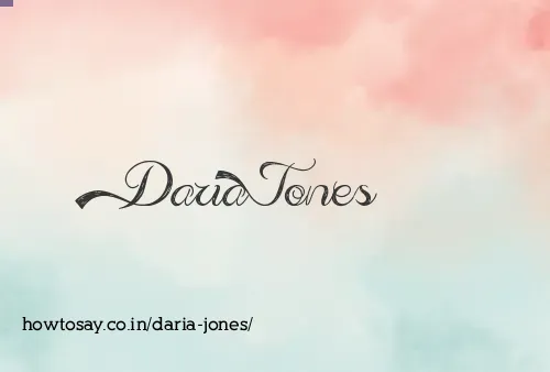 Daria Jones