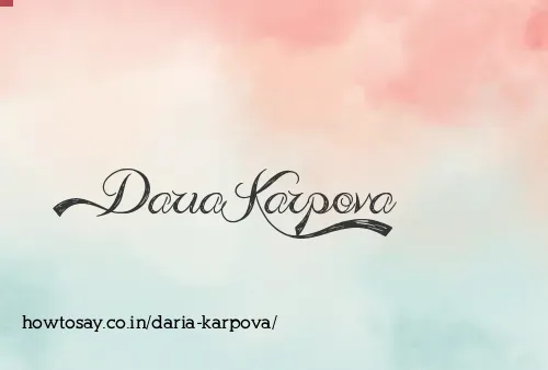 Daria Karpova