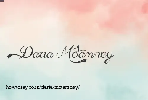 Daria Mctamney