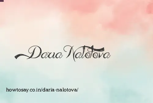 Daria Nalotova