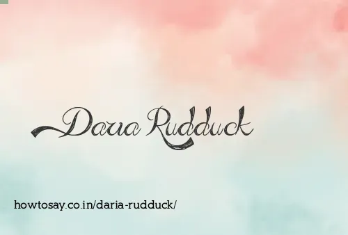 Daria Rudduck