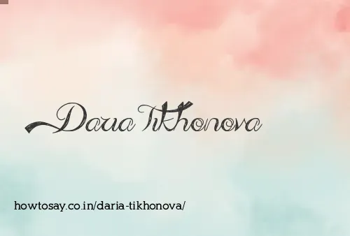 Daria Tikhonova