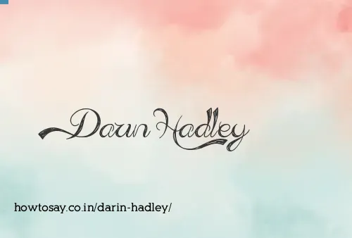 Darin Hadley