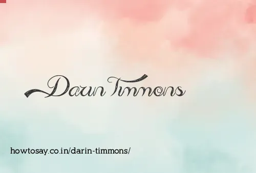Darin Timmons